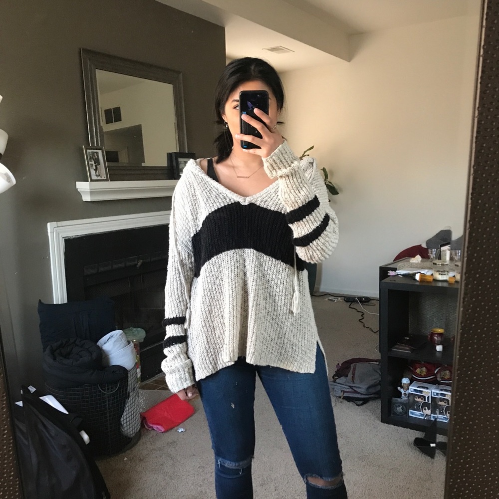 Sweater with hood